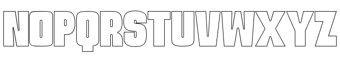 Reuloh Outline Font UPPERCASE