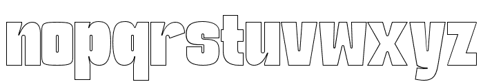 Reuloh Outline Font LOWERCASE