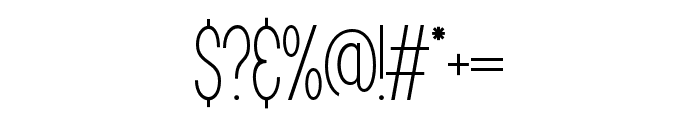 Revaleta-ExtraLight Font OTHER CHARS