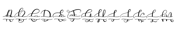 Revina monogram Font UPPERCASE