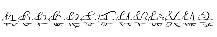 Revina monogram Font UPPERCASE