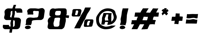 Rexako Brush Italic Font OTHER CHARS
