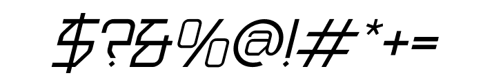 Rexus Cyber Italic Font OTHER CHARS