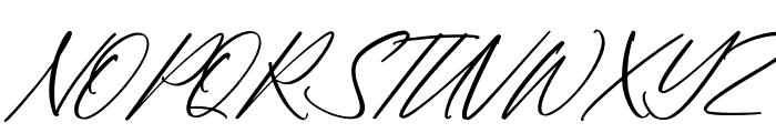 Reymonde Signature Italic Font UPPERCASE