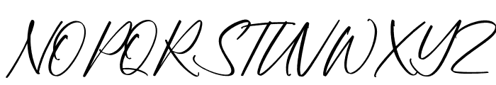 Reymonde Signature Font UPPERCASE