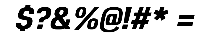 Reznik ExtraBold Italic Font OTHER CHARS