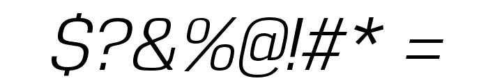Reznik Italic Font OTHER CHARS