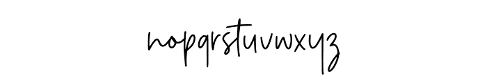 Rhapsoline Font LOWERCASE