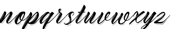 Rhinatta Script Font LOWERCASE