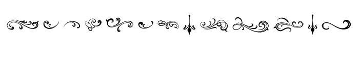 Rhodestra Ornament Font LOWERCASE