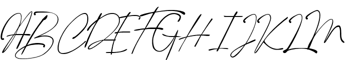 Rhythem Signature Font UPPERCASE