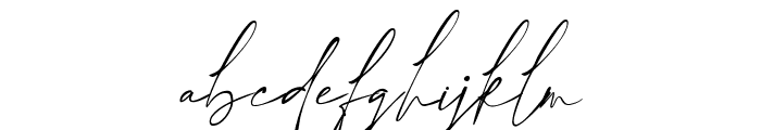Rhythem Signature Font LOWERCASE