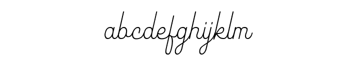 Rhythmics Light Font LOWERCASE