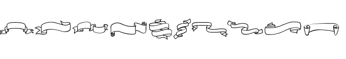 Ribbin doodle Font OTHER CHARS