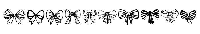 Ribbon Bow Font OTHER CHARS