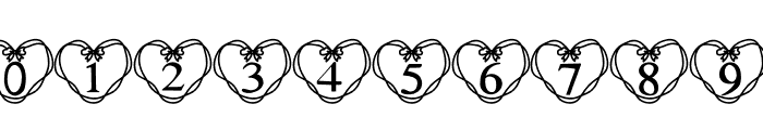 Ribbon Heart Font OTHER CHARS