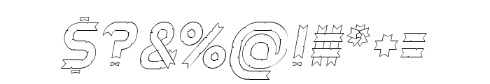Ribbony Italic Font OTHER CHARS