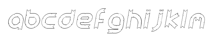 Ribbony Italic Font LOWERCASE