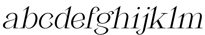 Ribka Italic Font LOWERCASE