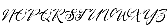 Ricadya Italic Font UPPERCASE