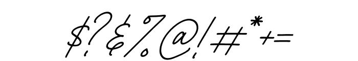 Richard Signatera Italic Font OTHER CHARS