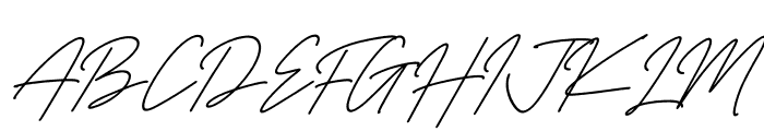 Richard Signatera Italic Font UPPERCASE