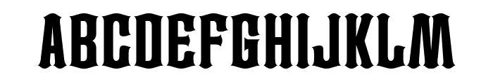 Richerson Font UPPERCASE