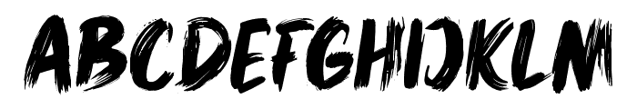 RickbersBrush Font UPPERCASE
