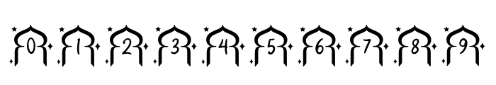 Rida Ramadan Monogram Font OTHER CHARS