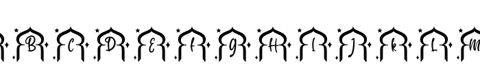 Rida Ramadan Monogram Font UPPERCASE