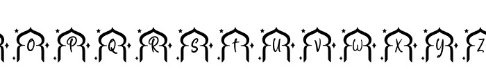 Rida Ramadan Monogram Font UPPERCASE