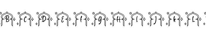 Rida Ramadan Monogram Font LOWERCASE