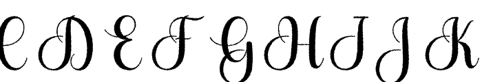 RidayDistord-Regular Font UPPERCASE