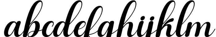 RidayItalic-Regular Font LOWERCASE
