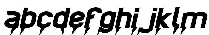 Ride The Lightning Bold Italic Font LOWERCASE