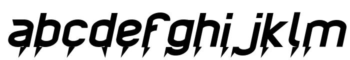 Ride The Lightning Italic Font LOWERCASE