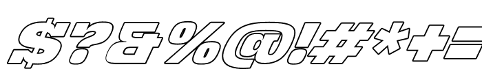RidgeCliffOutline-Italic Font OTHER CHARS