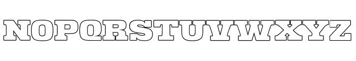 RidgeCliffOutline-Regular Font UPPERCASE