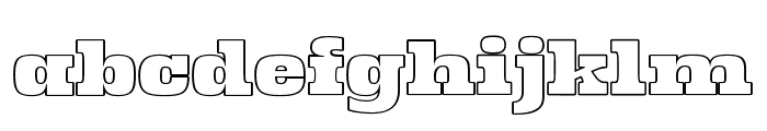 RidgeCliffOutline-Regular Font LOWERCASE