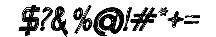 Ridwana Bold Italic Font OTHER CHARS