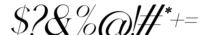 Riffetila Italic Font OTHER CHARS