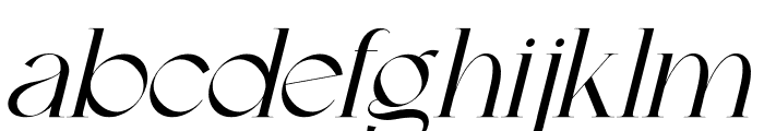 Riffetila Italic Font LOWERCASE