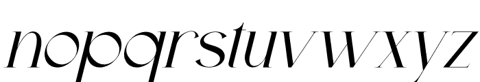 Riffetila Italic Font LOWERCASE