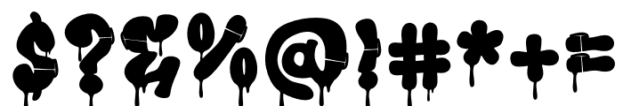 Rift Punk Drip Drip Font OTHER CHARS