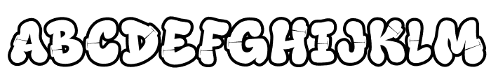 Rift Punk Outline Outline Font UPPERCASE
