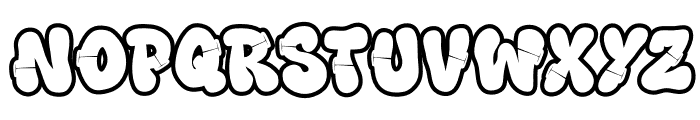 Rift Punk Outline Outline Font LOWERCASE
