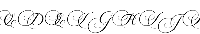 Rigestha Script Regular Font UPPERCASE