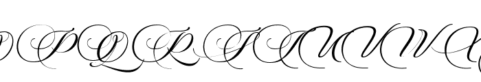 Rigestha Script Regular Font UPPERCASE