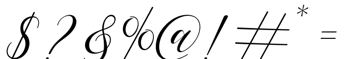 Right side Script Font OTHER CHARS