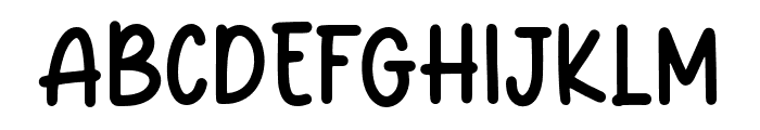 RightHendRegular Font UPPERCASE